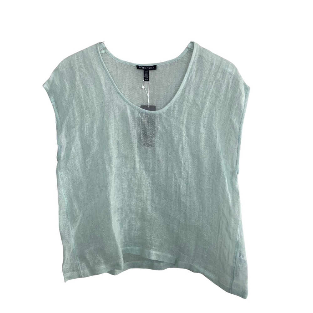 Eileen Fisher Arora Sleeveless Top in mint green